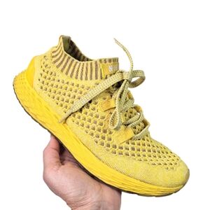 NO BULL Bright Yellow All Day Knit Sneakers W8.5